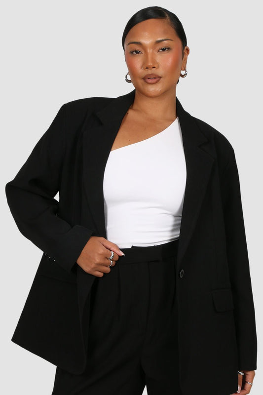 SULLIVAN ONE SHOULDER TOP WHITE - Fayt The Label