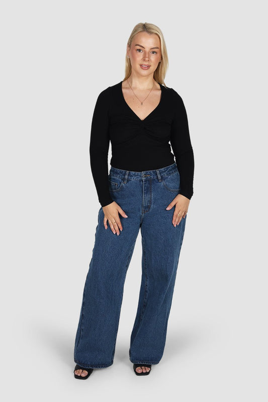 TORREN TWIST TOP BLACK - Fayt The Label