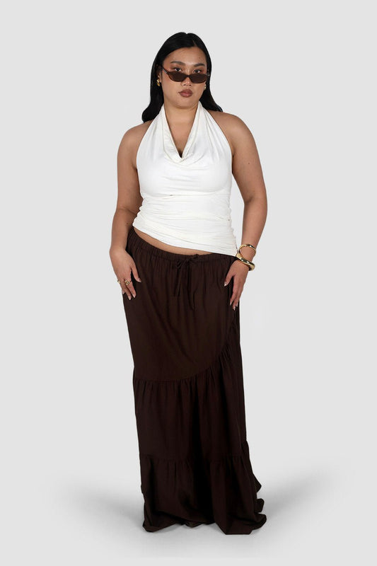 VIVA HALTER TOP WHITE - Fayt The Label